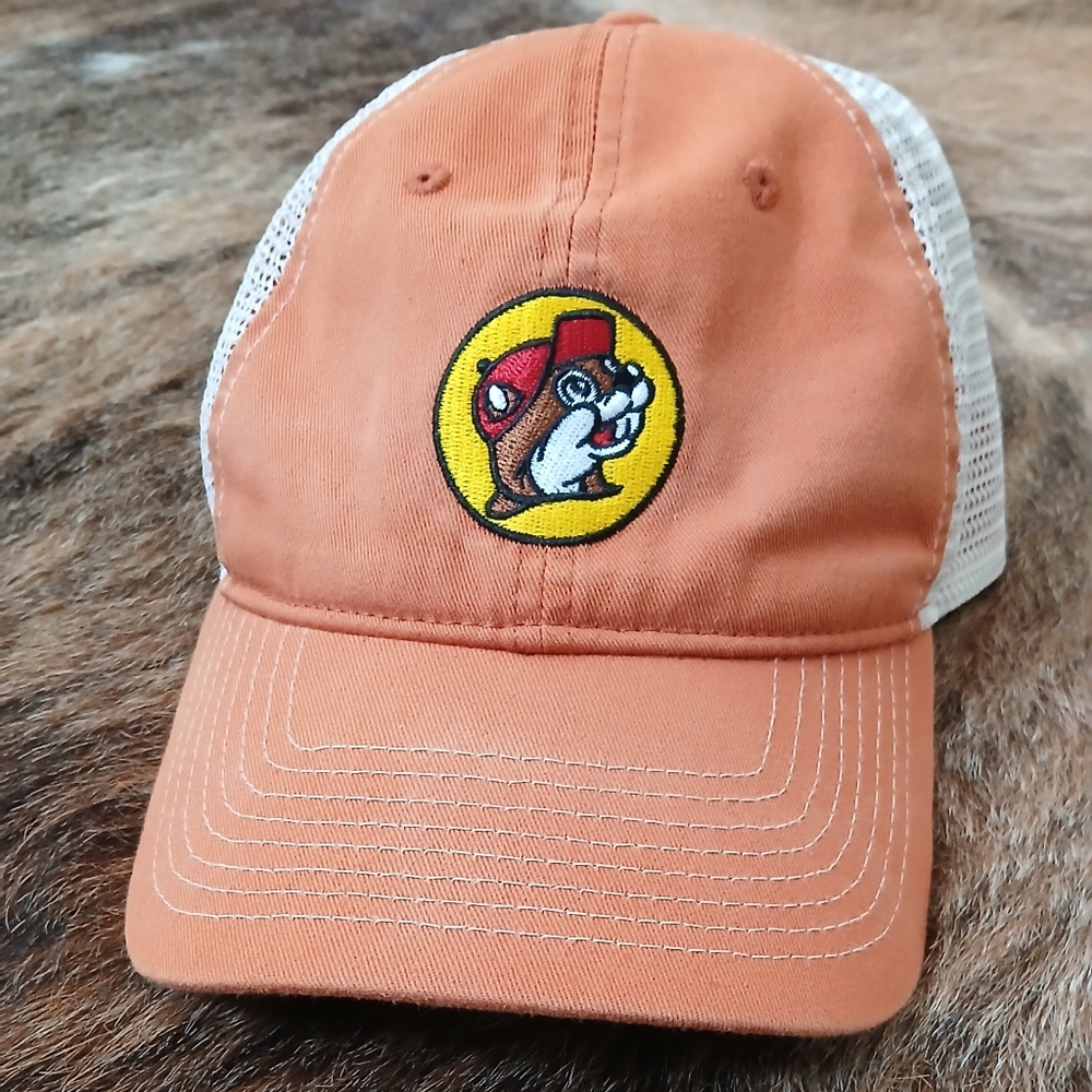 Buc-ee's Burnt Orange Trucker Hat with Mascot Patch